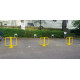 Heavy Duty Winged Parking Barrier w/ Integral Lock System
